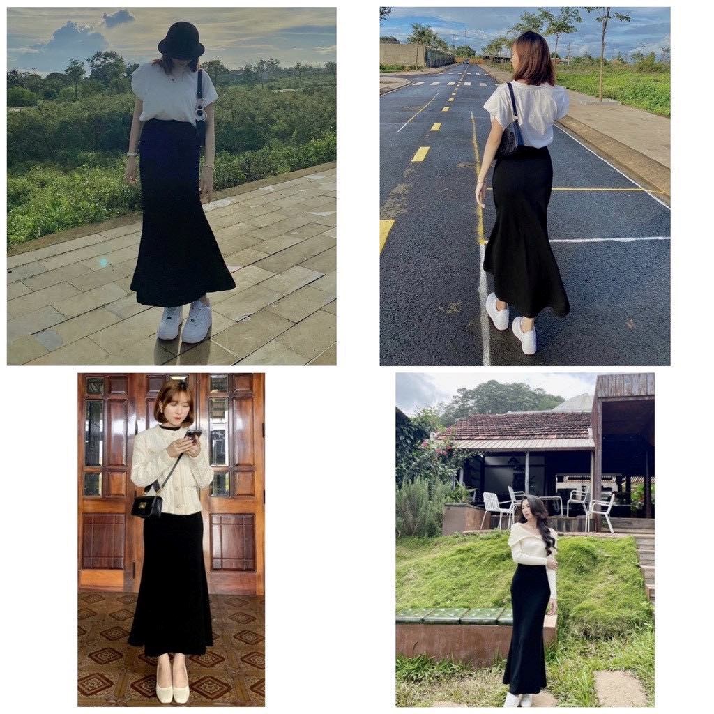 Chân Váy Đuôi Cá Dáng Dài Phong Cách Hàn Quốc Lên From Xinh - Chân váy |  ThờiTrangNữ.vn