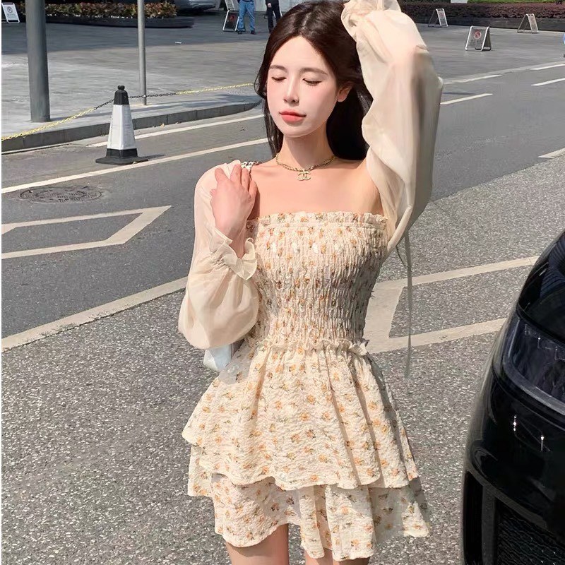 Váy Yếm Hai Dây Style Hàn Quốc Dễ Thương Cho Bé Gái Vải Nhung Cao Cấp   Saola Clothing