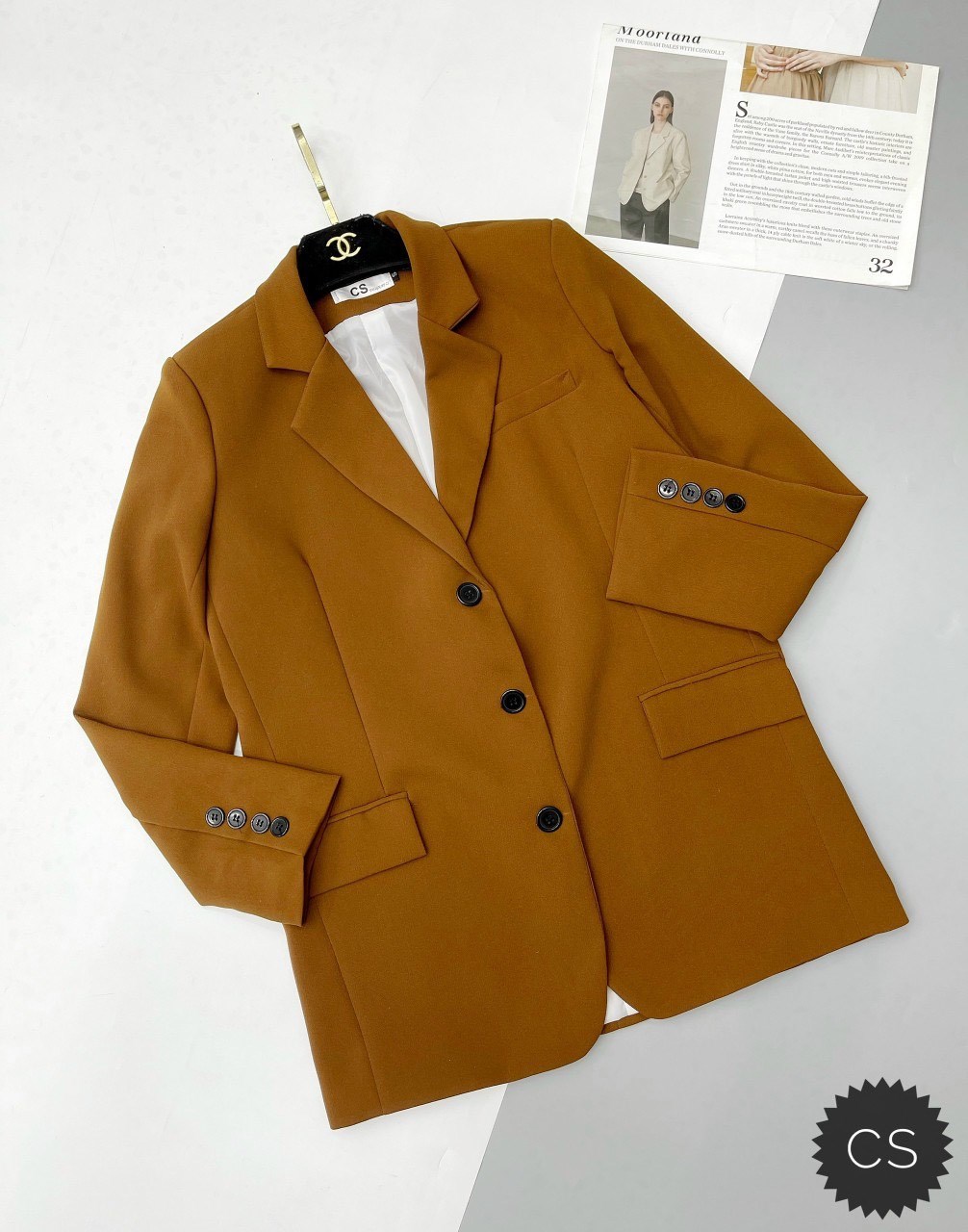 Mua Áo khoác blazer áo vest nữ kiểu Hàn Quốc tay lỡ chất vải đẹp nhiều  màu Blz 03 Thời trang công sở WFstudios  ĐenS tại WFStudios Offcial