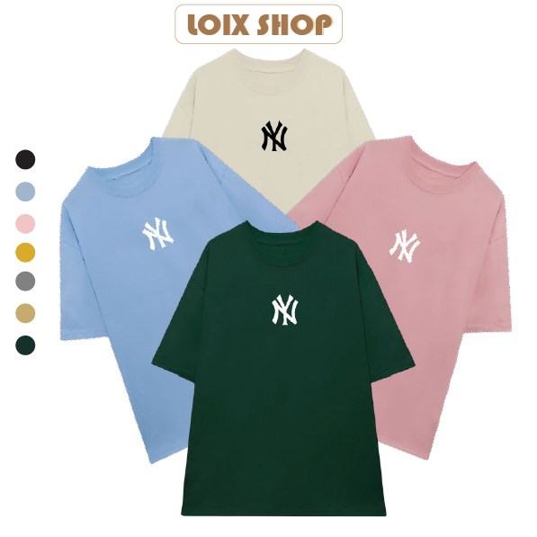 Áo Phông MLB Logo Overfit New York Yankees Heart Tshirt 3ATSH013350IV   honglinhauthentic