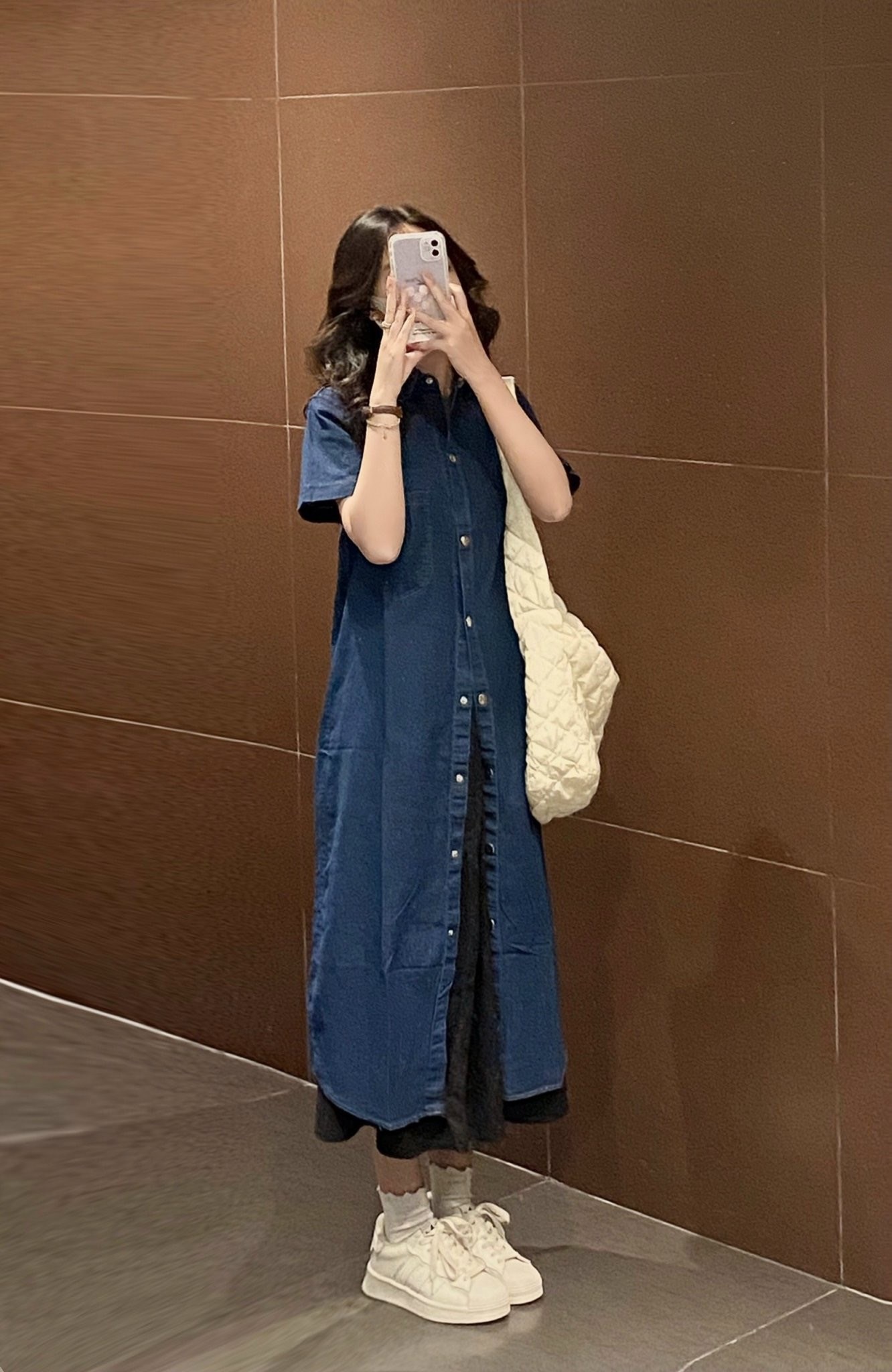 ❤️ Váy sơ mi bò dáng dài ⚠️Hàng order QC - Đầm, váy nữ | ThờiTrangNữ.vn