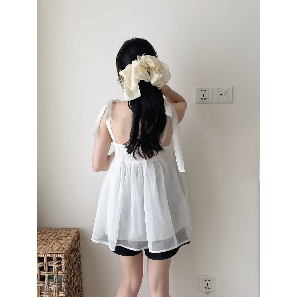 Đầm babydoll hai dây tết xoè rộng- Váy maxi dáng dài 2 dây chất thô mềm về  nhiều màu xanh lá hồng trắng be nâu hàn quốc | Shopee Việt Nam