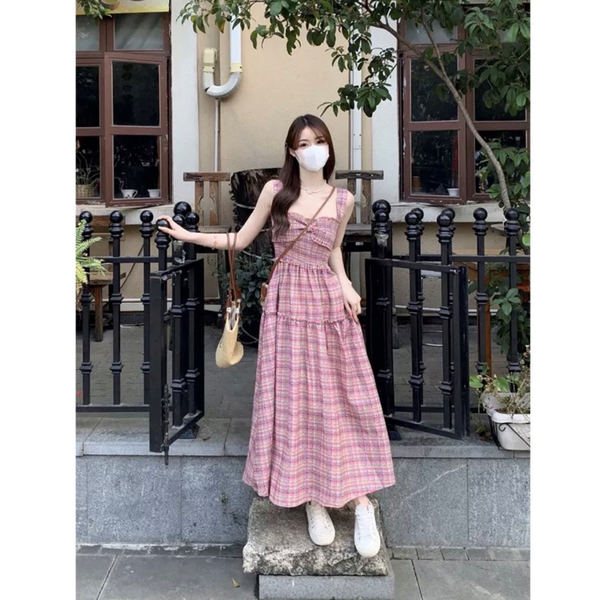ĐẦM TRẮNG TRỄ VAI BO CHUN EO DANIS DRESS- đầm xuông bo eo trễ vai - cổ  vuông ulzzang(KÈM ẢNH THẬT) | Shopee Việt Nam
